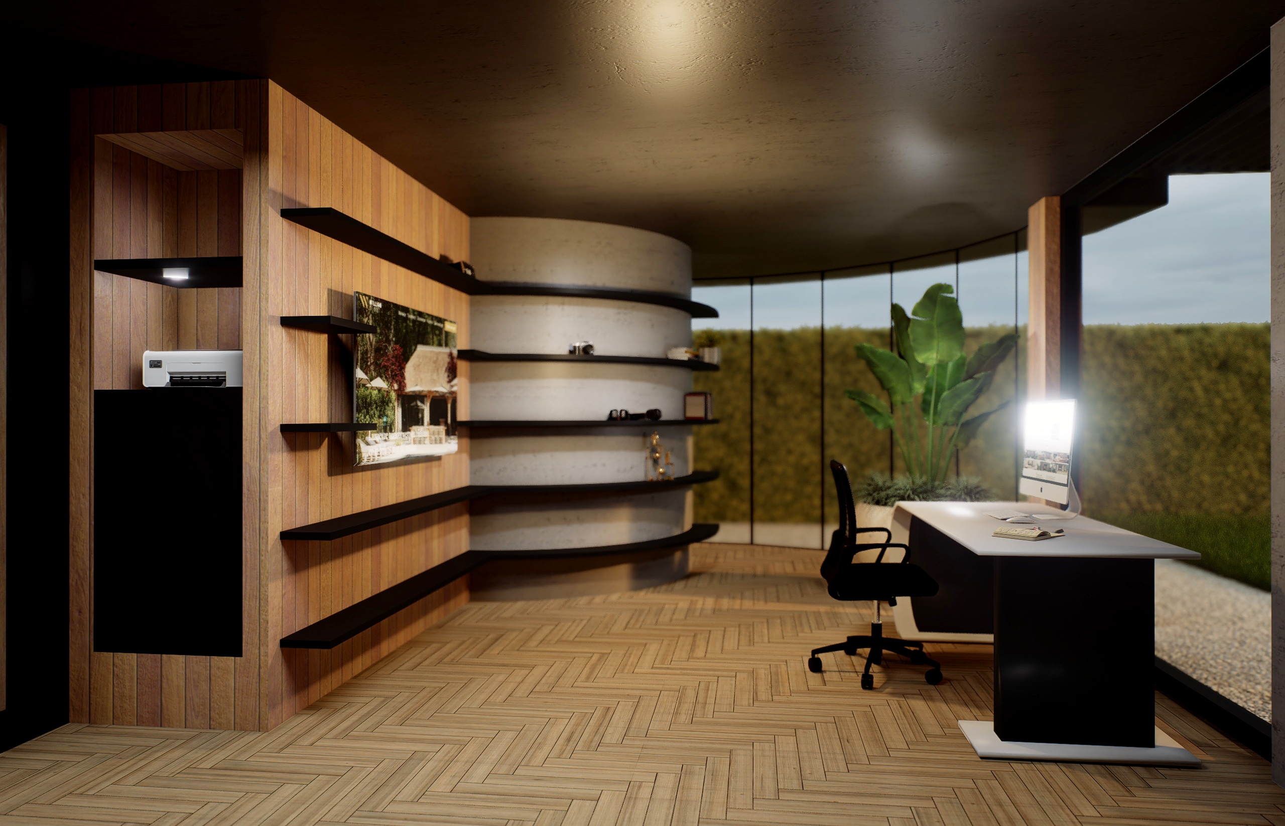 innenzicht Tuinkantoor Sena