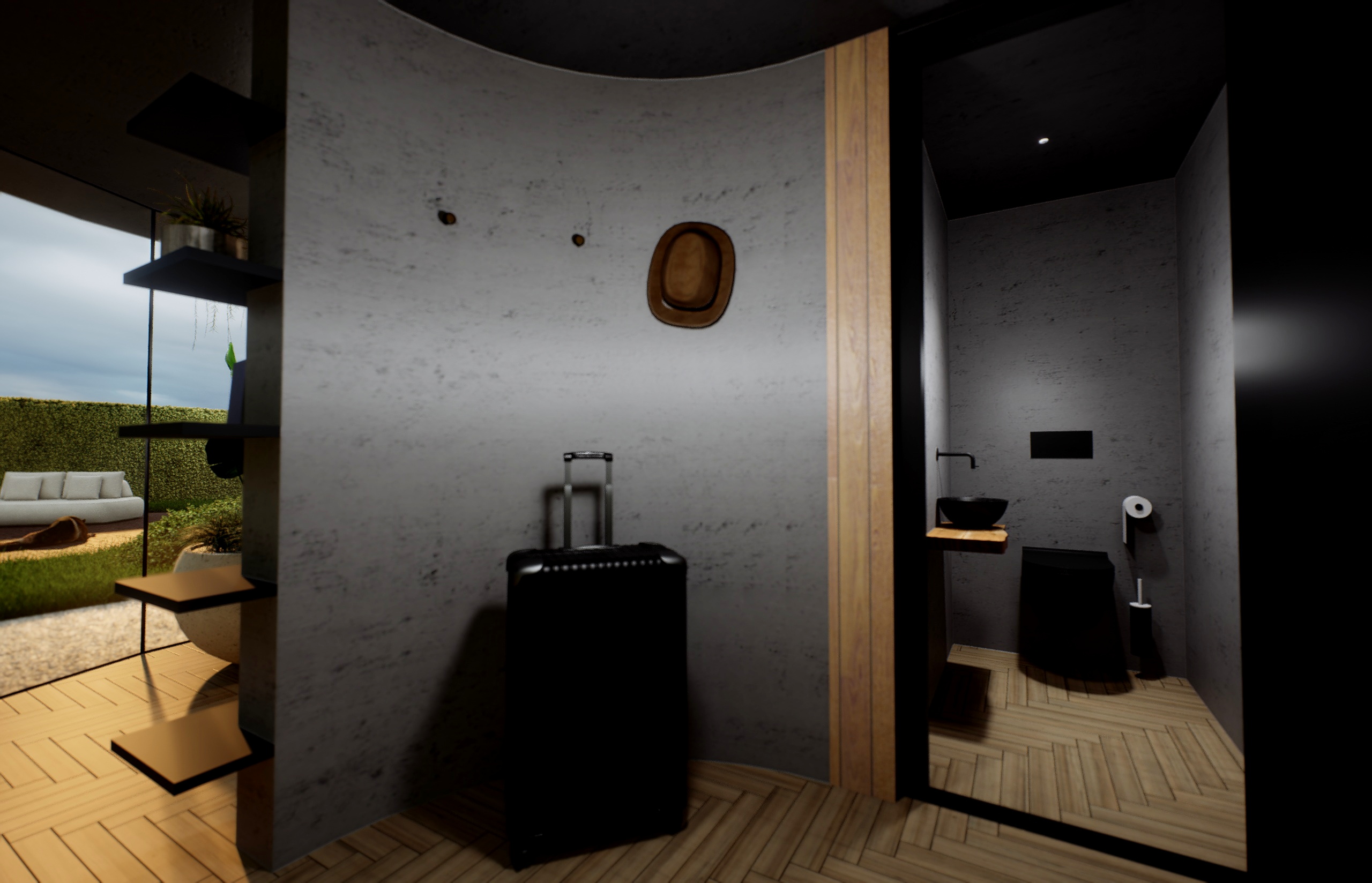 Tuinkantoor Sena met uitzicht tuin